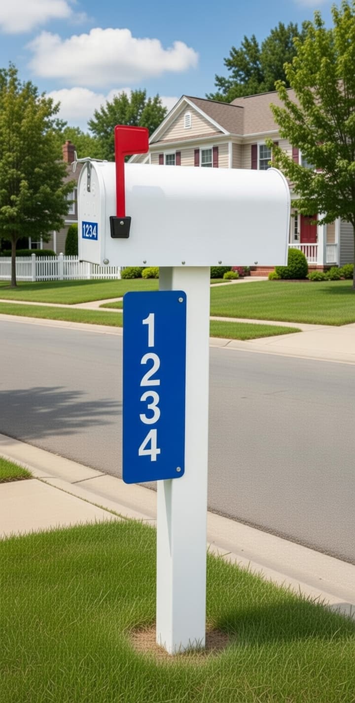 911 Standard Address Sign