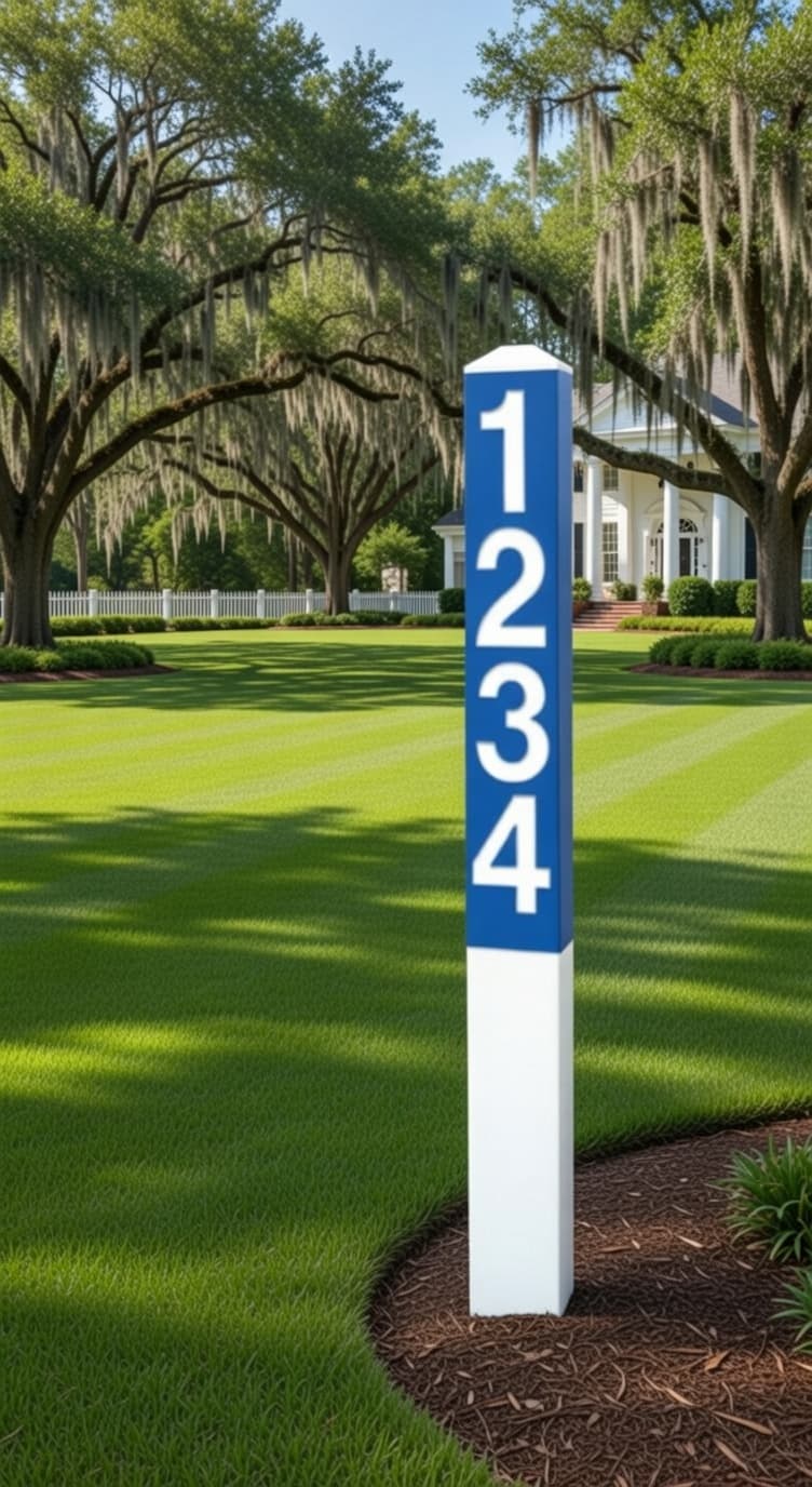 30" Address Marker — 4-Digit